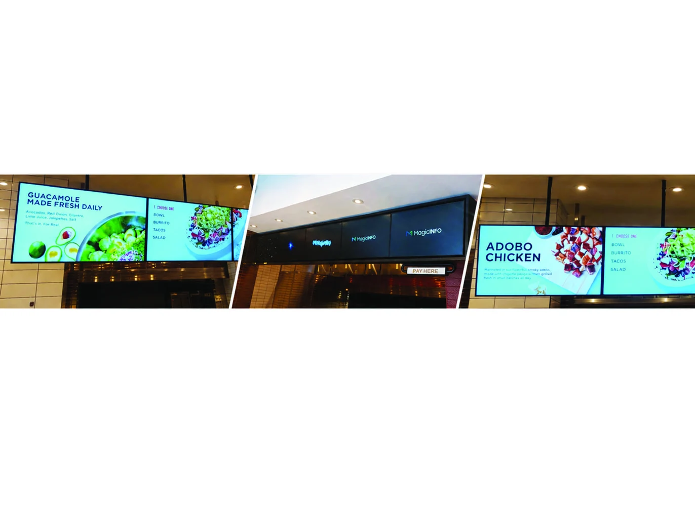 Chipotle — Digital signage